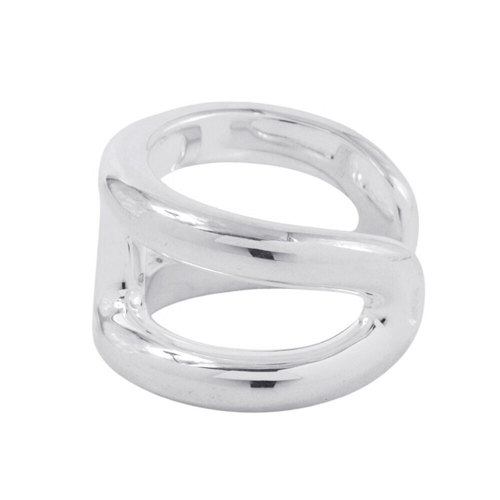 Hermes Osmose PM ring, SV925 silver, ring size 50. (HERMES ring) - Picture 2 of 9